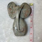 Green Stone Elephant Statue Figurine Carving Hand Carved