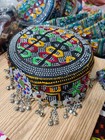 Rhinestone Handmade Girls Fancy Hat 2 To 5 Years  Afghan Traditional Formal Cap
