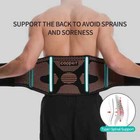 Waist Support Brace Belt Copper Lumbar Lower Back Pain Relief For Men Women Us