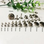 3mm 4mm 5mm 6mm To 15mm Single Cap Rivets Studs Leather Craft Rapid Repair