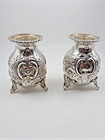 1896 Howard   Co  New York Sterling Silver Miniature Vases - 3  Tall  - Rare -bo