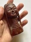 Antique Carved Wood Figure Burma Burmese Neck Rings Kayan Woman Myanmar Statue