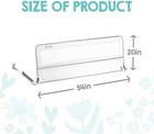 Regalo Hideaway 54 Inch Extra Long Bed Rail Guard Reinforced Anchor System