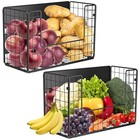 2 Set Magnetic Shelf For Fridge   Fruit Potato   Onion Storage Bins  Pantry 