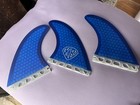 Kr Surfboards Honeycomb Fins Size Large Blue   Future Style