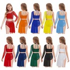 Us Girls Lyrical Dance Dress Latin Jazz Figure Skating Costume Ballet Leotard