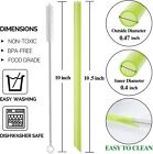 Jumbo Reusable Smoothie Straws Extra Wide Drinking Straw For Milkshake Bobba Tea