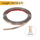 Brushed Rose Gold Peel Stick Wall Molding Trim With Glove 0 3 Inch X 16 4 Feet