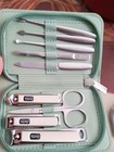Toqoq Double-sided Steel Manicure Pedicure Kit Mint Green Nail Cutter