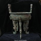 12  Old Chinese Ancient Bronze Ware Dynasty Dragon Beast Incense Burner Censer