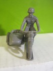 Marx Battleground Playset German Motorcycle Dark Gray Plastic Army Toy Soldiers