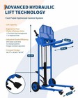 Removable Platform 450lbs 36in Hydraulic Lift Material Winch Stacker Palletdolly