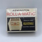 Vtg Remington Roll-a-matic Electric Shaver  1950s Box Case Cord Instructions