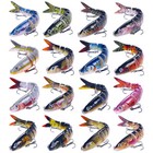 16pcs Lot Multi Jointed Fishing Lure Swimbait Bait Wobblers 8 Segment Tackle Usa