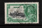 Malta Kgv 1935 Sg210c 0 5d Silver Jubilee  lightning Conductor   Used