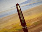 Montblanc Meisterstuck Gold Plated Burgundy Red Classique 164r Ballpoint Pen