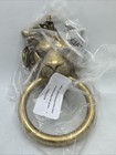 Brass Lion Door Knocker Gate Knocker Accessory Made In Italy 5   