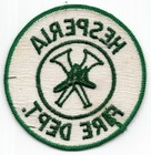 Patch Hesperia  san Bernardino County  Ca C1970 Fire Department Vintage 3   