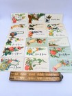 Victorian Calling Cards Lot Of 18 Floral Birds Hands Topham Lund Horsley B