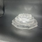 Antique Art Deco Skyscraper  Glass Clear Dome Ceiling Light Shade Beautiful 