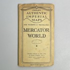 1950s Philips Authentic Imperial World Map Mercator Projection George Philip Son