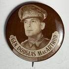 Ww2 General Douglas Macarthur 1 25  Celluloid Pinback
