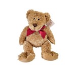 Avon Teddy Bear 100th Anniversary Plush 15  Brown Red Bow Stuffed Animal