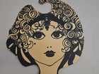 Vintage 60s 70s Bg Milano Mod Lady Plastic Face Fashion Clothes Hanger Italy