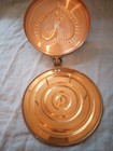Vintage Copper Wall Hanging Key Holder Rack Heart Embossed Country Farmhouse Dec