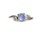 19thc Antique 1  ct Blue Star Sapphire silver Ring  Ancient Persia Sorcery Magic