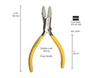 Vr Instrument Supply Flat Nylon Jaw Pliers     Fine Tips     5 Inches