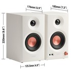 Edifier Mr3 Active Bookshelf Speakers 2 0 Wired Wireless Home Speakers - Pair