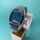 Casio Aq-240e-3a Analog Digital Quartz Watch Blue Dial Stainless Steel