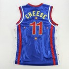 Harlem Globetrotters Jersey Mens Medium Blue Red Basketball 11 Cheese Shirt