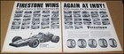 1971 Al Unser Indianapolis 500 Firestone Tires 2-page Print Ad Advertisement Vtg