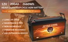 Vmax Slr200 Agm 12v 200ah Battery For Pv Solarpanel Solar Power Generator Backup