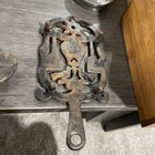 Vintage Cast Iron 3 Trivet Heart Birds Star Footed Pot Holders Wilton  Old