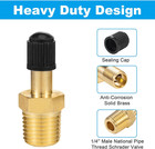 New 4 Pcs 1 4  Npt Tank Valve Schrader Valve With Male Thread For Air Compressor