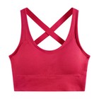Yoga Tank Tops Women Fitness Crop Top Shockproof Sports Bras Training Sleeveless