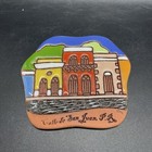 Handcrafted Small Red Clay Hanging Plaque Calle De San Juan Puerto Rico Souvenir