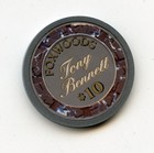 10 00 Chip From The Foxwoods Casino Ledyard Connecticut Tony Bennett