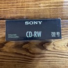 New Sony Cd-rw 5 Pack 700mb 80 Min Rewritable Compact Disk W Jewel Cases