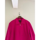 Louben Magenta Pink Zip Up Pea Coat Jacket Size Women s 12