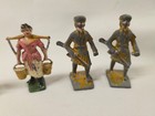 Lot Of 8 Vintage Mixed Lead Figures Barclay Manoil Britains Indians Woman Davy
