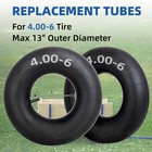2pk 4 00-6 Replacement Inner Tube  13  Tire For Wheelbarrow Garden Utility Wagon