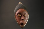 African Baule Mask Hand Carved Wood Tribal Art Decor C  te D   ivoire-g2926