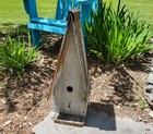 Large Rustic A-frame Shanty Birdhouse     Amish Handmade Reclaimed Wood Bird House