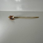 Vtg Cloisonne Bookmark Gold Tone Metal Owl 5 5 