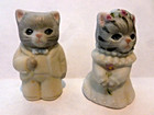 Vtg 80 s-90 s Schmid Thimble Miniature Set  albert The Groom  Porcelain Figures