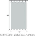 76 Inch Shower Curtain Liner  4g Peva Opaque 72 w X 76 l  pack Of 1  Frosted